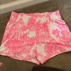 Lilly Pulitzer High Waist Pink Print Shorts
